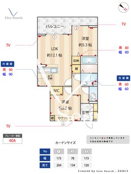 サイカチ 103 【埼玉県獨協大学前駅】 の間取り図