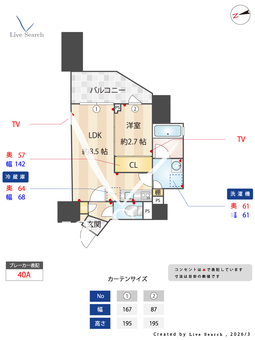 デュオフラッツ池尻大橋ノリス 1001 【東京都池尻大橋駅】 の間取り図