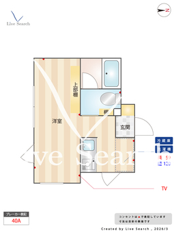 FABRIC代々木上原 401 【東京都東北沢駅】 の間取り図