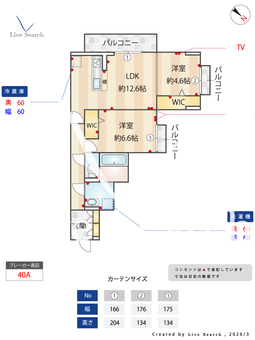 サイカチ 305 【埼玉県獨協大学前駅】 の間取り図