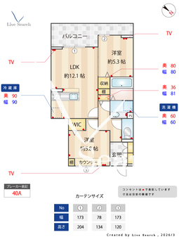 サイカチ 303 【埼玉県獨協大学前駅】 の間取り図