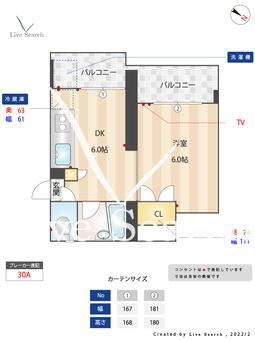 ウエルス西新 302 【福岡県西新駅】 の間取り図