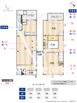 高砂2丁目貸家  【福岡県平尾駅】 の間取り図