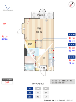 ハイツクレール 201 【千葉県馬込沢】 の間取り図