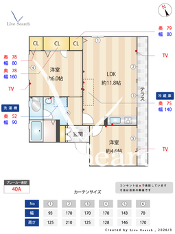 5405650アイクスコートK・L K127 【兵庫県江井ヶ島駅 徒歩6分】 の間取り図