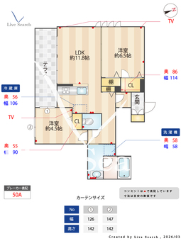 シャーメゾンどりこの 101 【東京都荻窪】 の間取り図