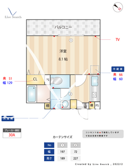 RJR九産大前 303 【福岡県九産大前駅】 の間取り図