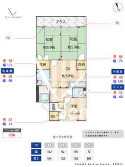 セフィラSAINO　C C103 【兵庫県神鉄道場駅】 の間取り図