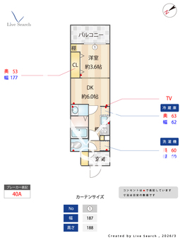 Alivis九条 902 【大阪府九条駅】 の間取り図