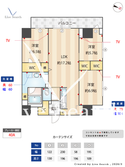 スカイテラス南大塚 1001 【東京都大塚駅】 の間取り図