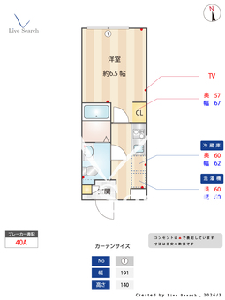 プランドール市川 501 【千葉県市川】 の間取り図