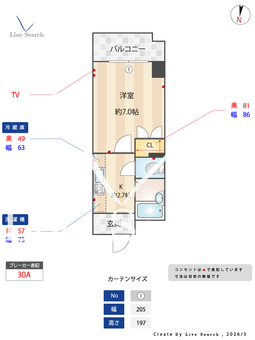 第3長岡マンション 403 【愛知県名鉄瀬戸線　喜多山駅】 の間取り図
