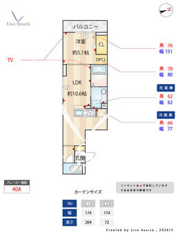 D Paina大丸 202 【東京都南多摩駅】 の間取り図
