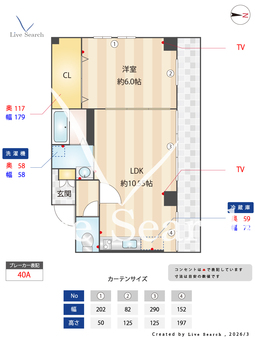 アスキー戸越 402 【東京都戸越銀座】 の間取り図
