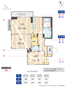 デューウッドC 301 【神奈川県相模鉄道本線　三ツ境駅】 の間取り図