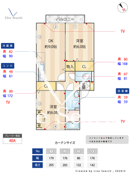 ドエル59 207 【東京都豊田駅】 の間取り図