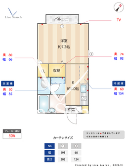 5103970メモリアル月見山 205 【兵庫県山陽電鉄本線 月見山駅 徒歩2分】 の間取り図