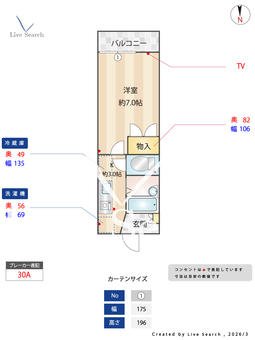 フォレストⅣ 203 【東京都沼袋】 の間取り図