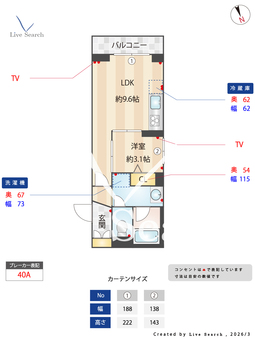 ルピナスコモド 203 【千葉県下総中山】 の間取り図