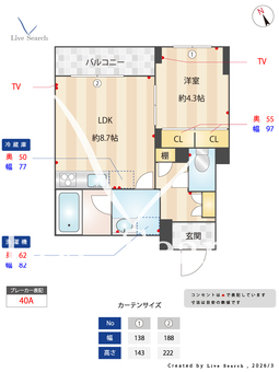 ルピナスコモド 205 【千葉県下総中山】 の間取り図
