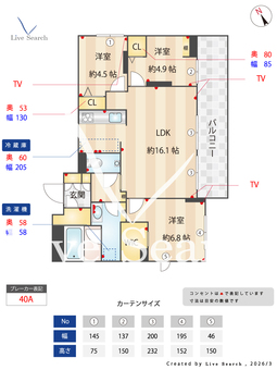 グランセレーノ　大井仙台坂 303 【東京都大井町駅】 の間取り図