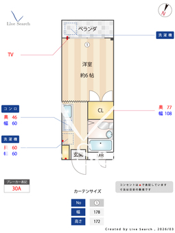 エンゼル杉田 113 【神奈川県あざみ野駅】 の間取り図