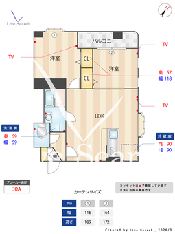 ツインリッチ高取 301 【福岡県藤崎駅】 の間取り図