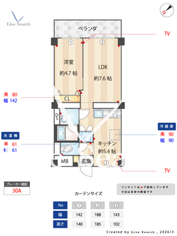滝野川永谷マンション 1302 【東京都板橋駅】 の間取り図