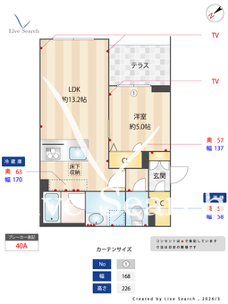 ペレテラス 102 【東京都上板橋】 の間取り図