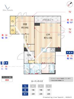 ペレテラス 201 【東京都上板橋】 の間取り図