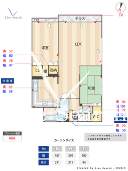 アンジェリーク平和 1a 【福岡県西鉄天神大牟田線 西鉄平尾  駅まで徒歩時間 条件必須 15分】 の間取り図