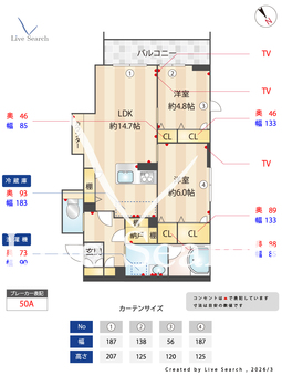 フォンテーヌ　ツルセ 206 【埼玉県鶴瀬駅】 の間取り図