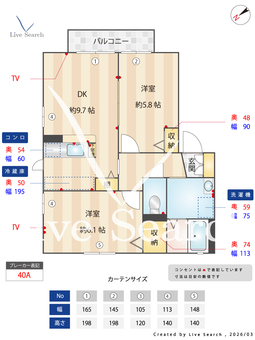 ベル・ドミールA 202 【茨城県新守谷駅】 の間取り図