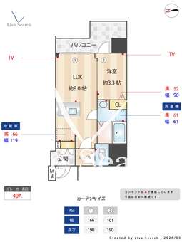 プレサンス北浜オリジン 703 【大阪府北浜】 の間取り図