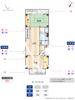 フローラル南川 202 【大阪府庄内駅】 の間取り図
