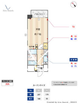 シティガーデン南天神 601 【福岡県薬院駅】 の間取り図