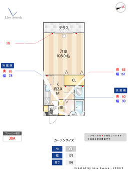 ルミネⅡ 102 【埼玉県川越駅】 の間取り図