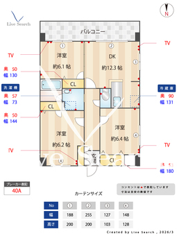 サンドゥカーレ 703 【群馬県新伊勢崎駅】 の間取り図