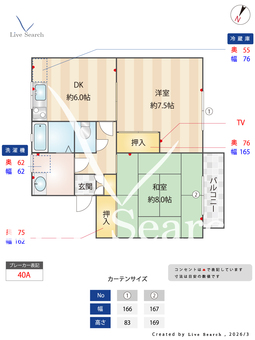 メゾン旭ヶ丘 103 【千葉県東武野田線　塚田駅　17分】 の間取り図