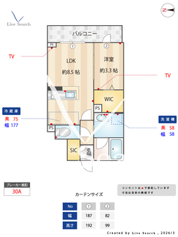 プランドールK 0302 【愛知県中村公園駅】 の間取り図