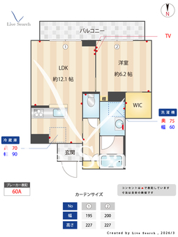 ラフィナート住吉 302 【栃木県宇都宮駅】 の間取り図