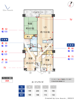 パーク・ノヴァ高取南 303 【福岡県藤崎駅】 の間取り図