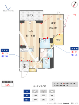 アヴニールふじみ野 101 【埼玉県　上福岡駅】 の間取り図