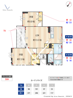 アヴニールふじみ野 203 【埼玉県上福岡駅】 の間取り図