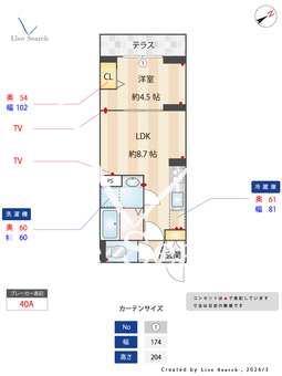 セレスティア鷺宮 203 【東京都鷺ノ宮】 の間取り図