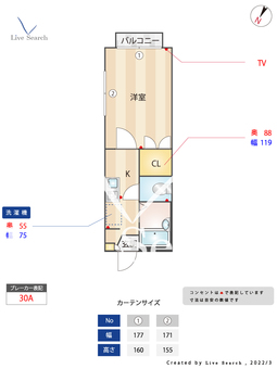ジュノー浅間台 201 【埼玉県北上尾駅】 の間取り図