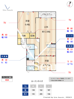 サウス・サンティーナ 201 【奈良県近鉄御所】 の間取り図