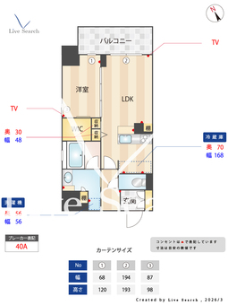 レフィシアコート難波 201 【大阪府JR難波駅】 の間取り図