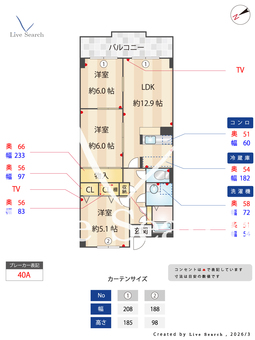 プルミエールアイケー 202 【大阪府久米田駅】 の間取り図