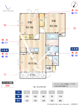 ピエールドゥヴィラ 107 【東京都八幡山駅】 の間取り図
